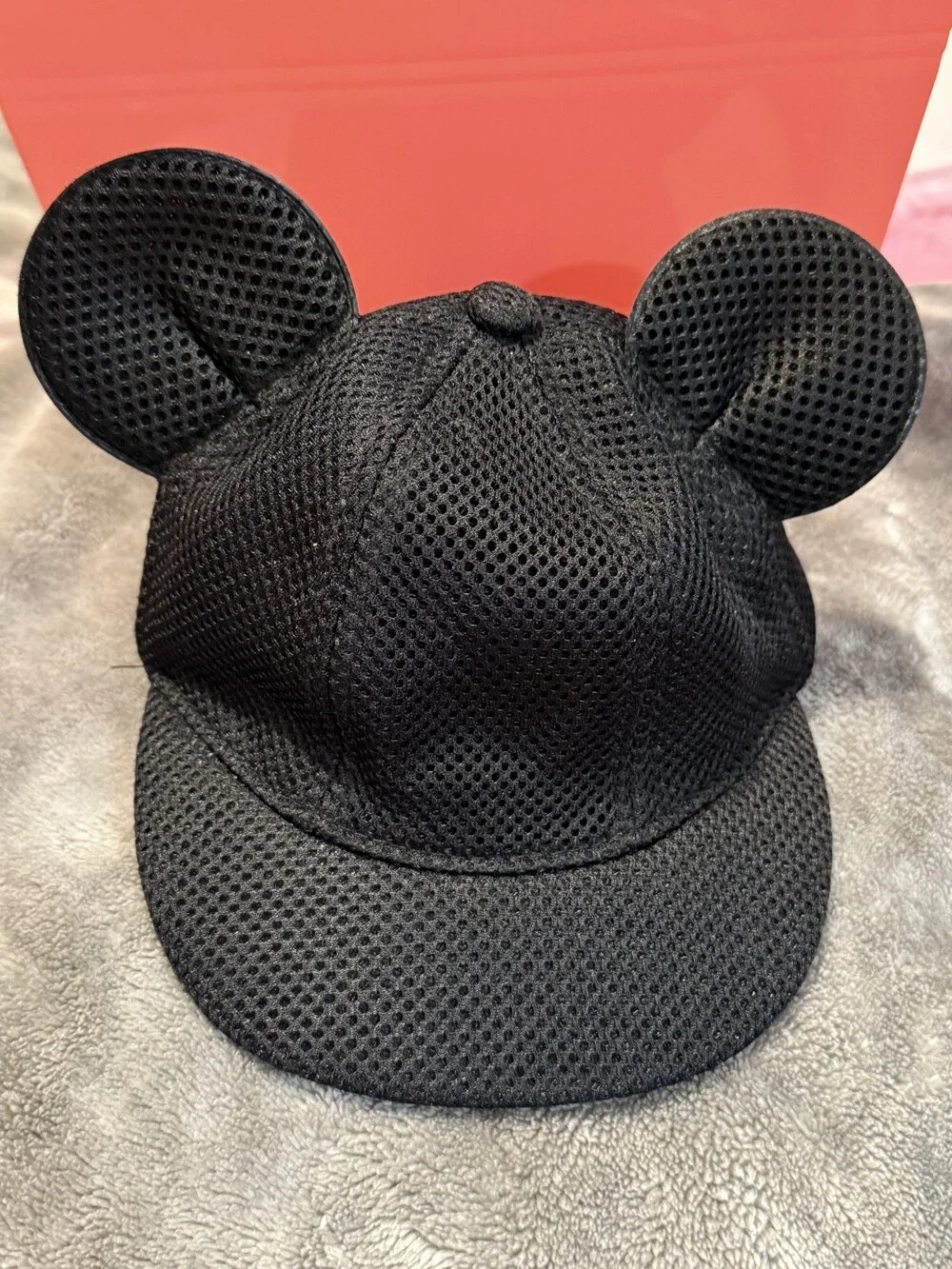Disney Mickey Mouse Black Baseball Cap With Ears - Size Toddler